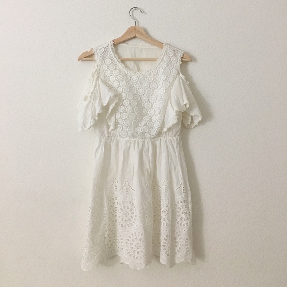 White embroidered dress